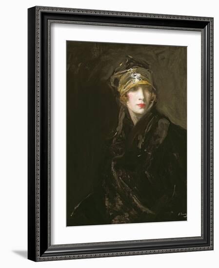 The Golden Turban (Oil on Canvas)-John Lavery-Framed Giclee Print