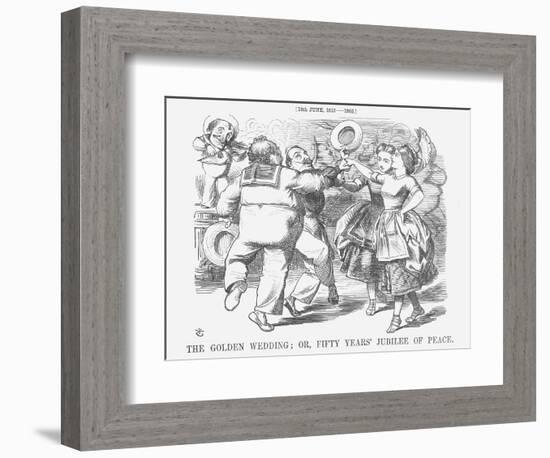 The Golden Wedding; Or, Fifty Years' Jubilee of Peace, 1865-John Tenniel-Framed Giclee Print