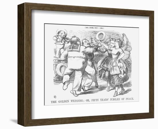 The Golden Wedding; Or, Fifty Years' Jubilee of Peace, 1865-John Tenniel-Framed Giclee Print