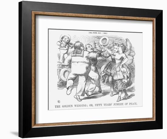 The Golden Wedding; Or, Fifty Years' Jubilee of Peace, 1865-John Tenniel-Framed Giclee Print