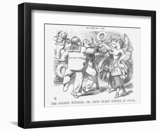 The Golden Wedding; Or, Fifty Years' Jubilee of Peace, 1865-John Tenniel-Framed Giclee Print