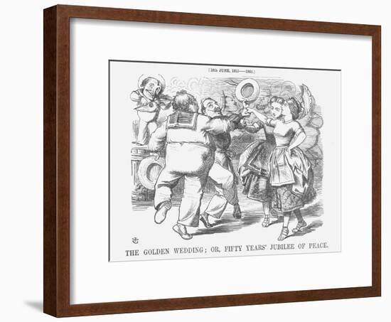 The Golden Wedding; Or, Fifty Years' Jubilee of Peace, 1865-John Tenniel-Framed Giclee Print