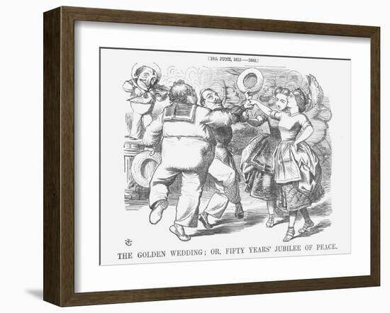 The Golden Wedding; Or, Fifty Years' Jubilee of Peace, 1865-John Tenniel-Framed Giclee Print