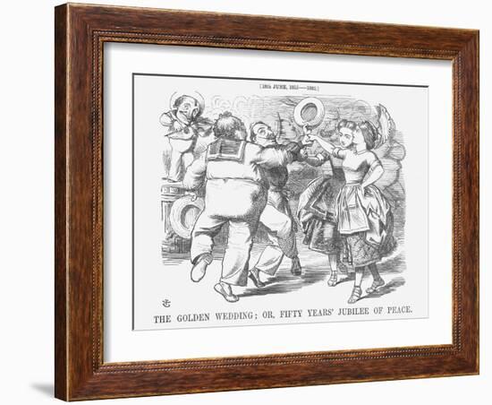 The Golden Wedding; Or, Fifty Years' Jubilee of Peace, 1865-John Tenniel-Framed Giclee Print