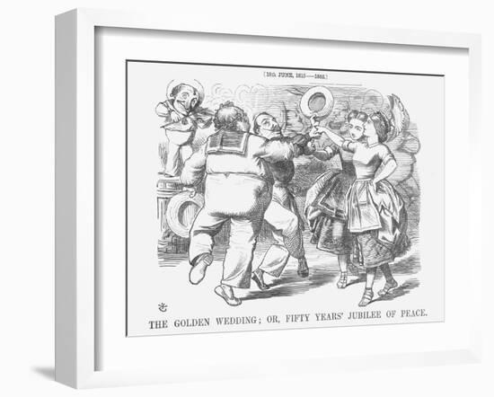 The Golden Wedding; Or, Fifty Years' Jubilee of Peace, 1865-John Tenniel-Framed Giclee Print