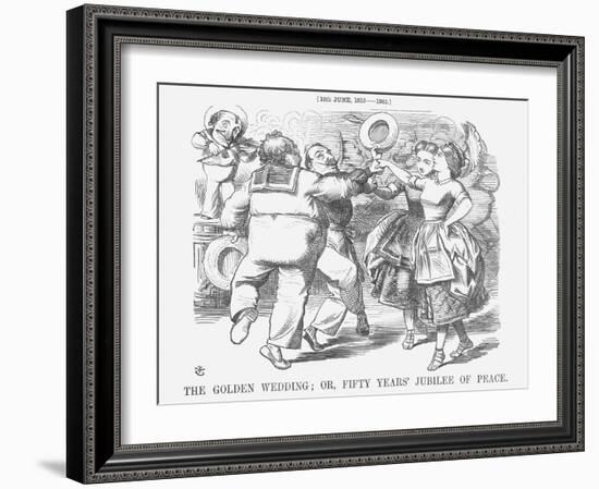 The Golden Wedding; Or, Fifty Years' Jubilee of Peace, 1865-John Tenniel-Framed Giclee Print