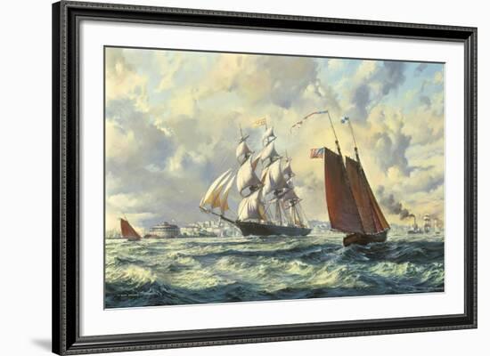 The 'Golden West'-Roy Cross-Framed Giclee Print