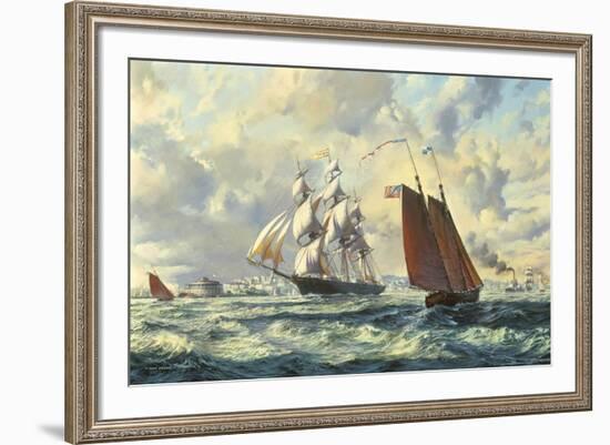 The 'Golden West'-Roy Cross-Framed Giclee Print