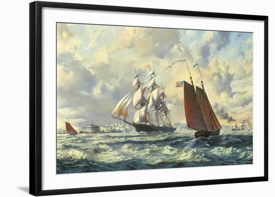 The 'Golden West'-Roy Cross-Framed Giclee Print