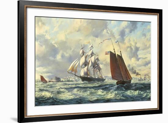 The 'Golden West'-Roy Cross-Framed Giclee Print