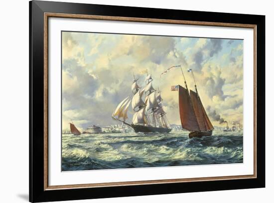 The 'Golden West'-Roy Cross-Framed Giclee Print