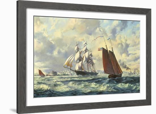 The 'Golden West'-Roy Cross-Framed Giclee Print