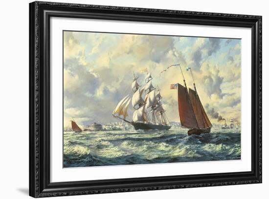 The 'Golden West'-Roy Cross-Framed Giclee Print