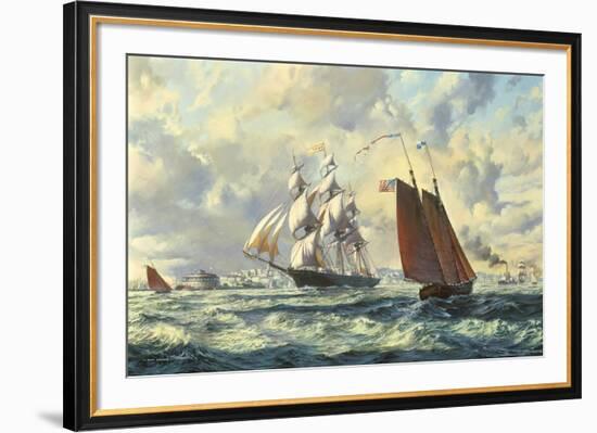 The 'Golden West'-Roy Cross-Framed Giclee Print