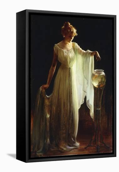 The Goldfish, 1911-Charles Courtney Curran-Framed Premier Image Canvas