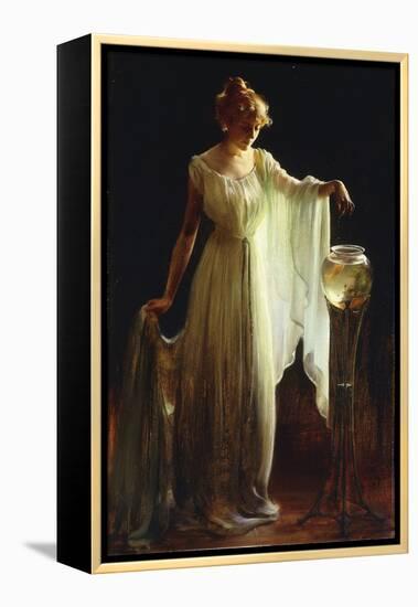 The Goldfish-Charles Courtney Curran-Framed Premier Image Canvas