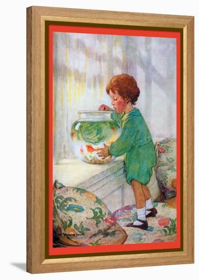 The Goldfish-Jessie Willcox-Smith-Framed Stretched Canvas