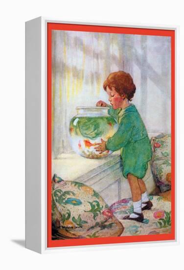 The Goldfish-Jessie Willcox-Smith-Framed Stretched Canvas