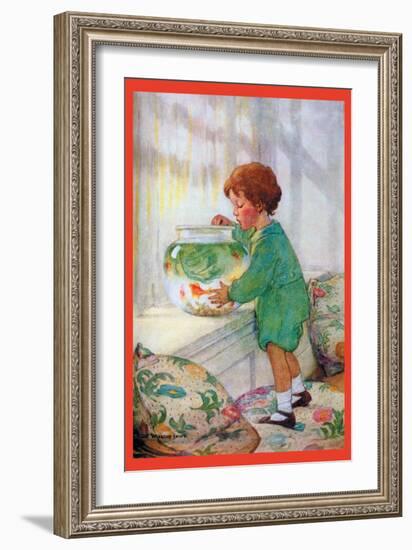 The Goldfish-Jessie Willcox-Smith-Framed Art Print