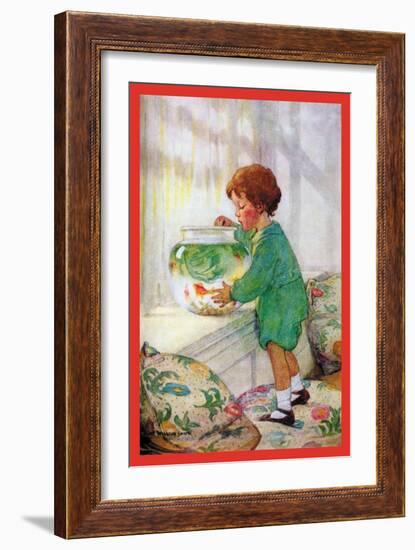 The Goldfish-Jessie Willcox-Smith-Framed Art Print