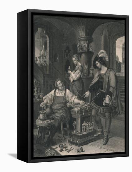 'The Goldsmith's Daughter', c1850-Albert Henry Payne-Framed Premier Image Canvas