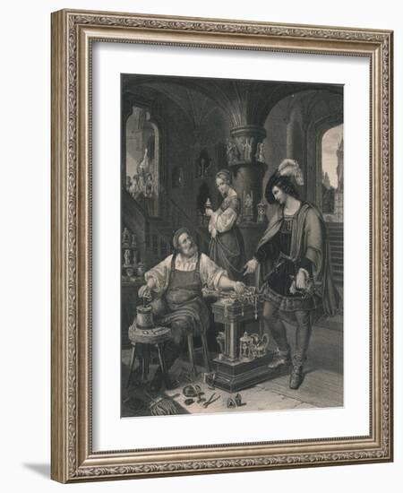 'The Goldsmith's Daughter', c1850-Albert Henry Payne-Framed Giclee Print