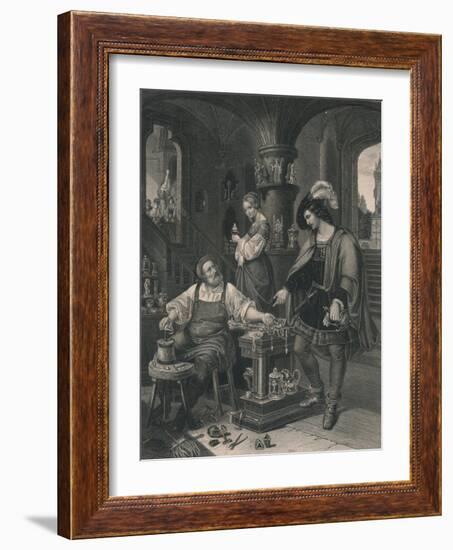'The Goldsmith's Daughter', c1850-Albert Henry Payne-Framed Giclee Print