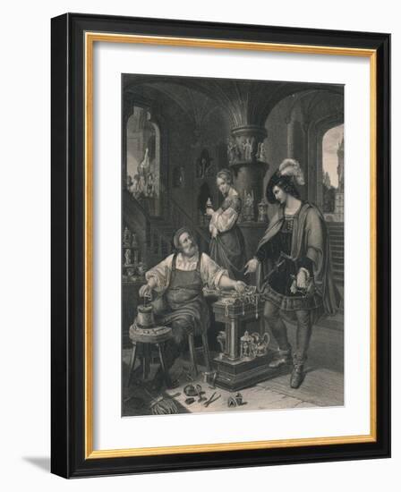 'The Goldsmith's Daughter', c1850-Albert Henry Payne-Framed Giclee Print