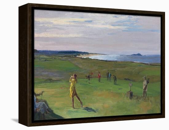 The Golf Course, North Berwick-John Lavery-Framed Premier Image Canvas