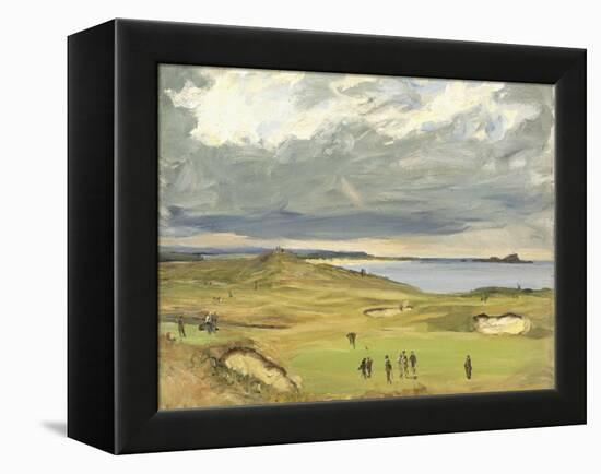 The Golf Links, North Berwick, 1919-Sir John Lavery-Framed Premier Image Canvas