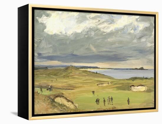 The Golf Links, North Berwick, 1919-Sir John Lavery-Framed Premier Image Canvas