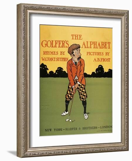 The Golfer's Alphabet-Arthur Burdett Frost-Framed Giclee Print