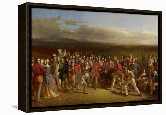 The Golfers, 1847-Charles Lees-Framed Premier Image Canvas