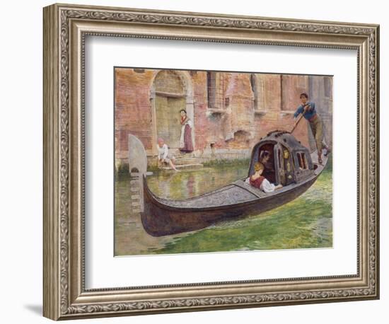 The Gondola, 1868 (W/C on Paper)-Frederick Walker-Framed Giclee Print