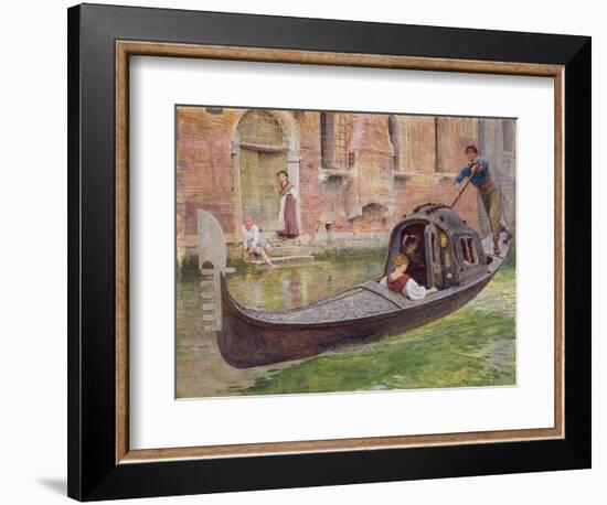 The Gondola, 1868 (W/C on Paper)-Frederick Walker-Framed Giclee Print