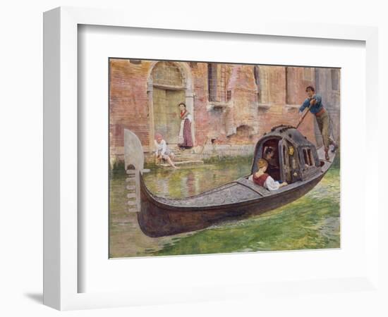 The Gondola, 1868 (W/C on Paper)-Frederick Walker-Framed Giclee Print