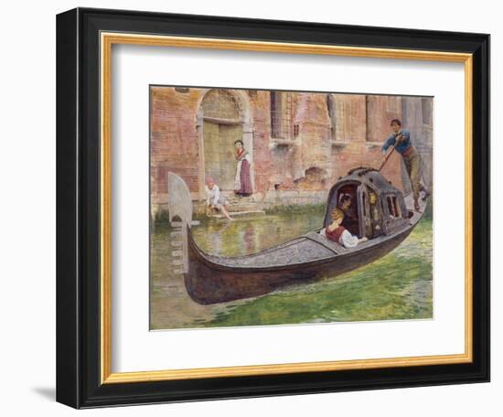 The Gondola, 1868 (W/C on Paper)-Frederick Walker-Framed Giclee Print