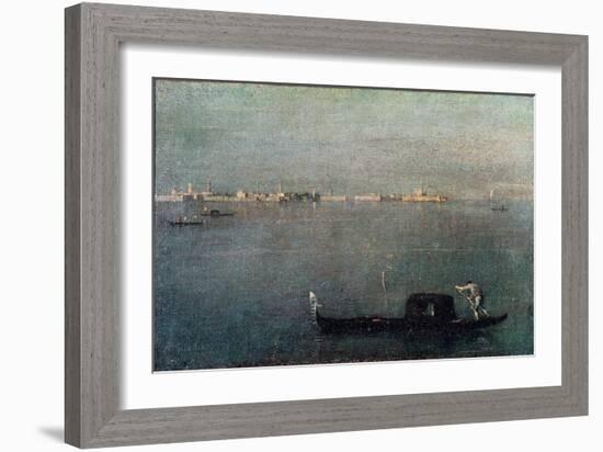 The Gondola on the Lagoon-Francesco Guardi-Framed Giclee Print