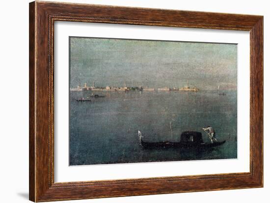 The Gondola on the Lagoon-Francesco Guardi-Framed Giclee Print