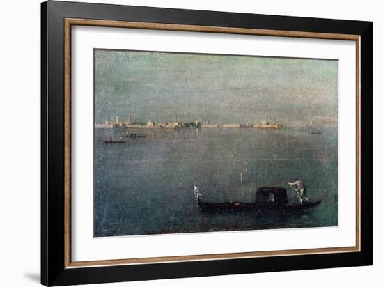 The Gondola on the Lagoon-Francesco Guardi-Framed Giclee Print