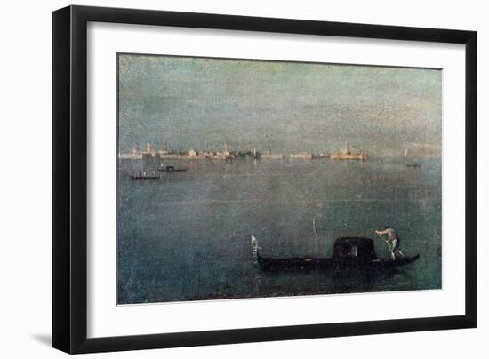 The Gondola on the Lagoon-Francesco Guardi-Framed Giclee Print