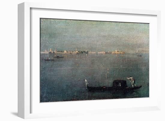 The Gondola on the Lagoon-Francesco Guardi-Framed Giclee Print