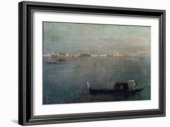 The Gondola on the Lagoon-Francesco Guardi-Framed Giclee Print