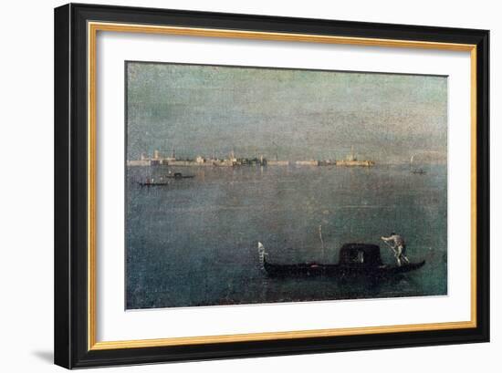 The Gondola on the Lagoon-Francesco Guardi-Framed Giclee Print