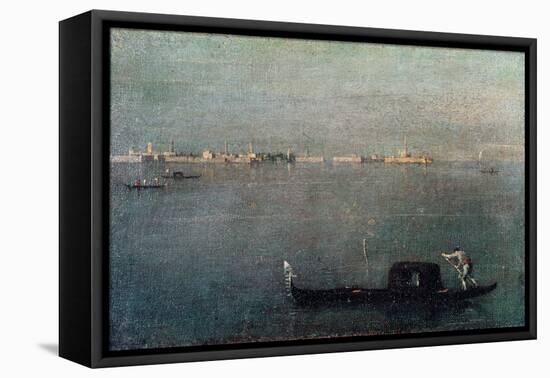 The Gondola on the Lagoon-Francesco Guardi-Framed Premier Image Canvas