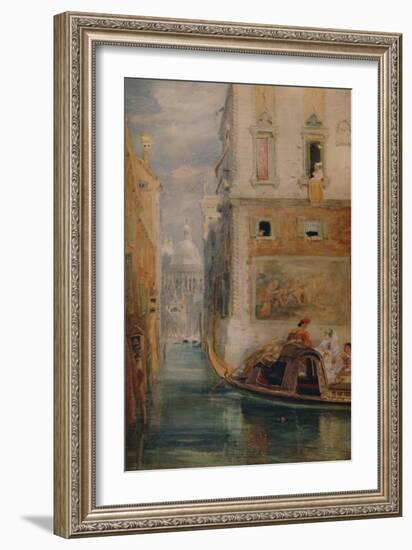 'The Gondola, Venice', 1865, (1935)-James Holland-Framed Giclee Print