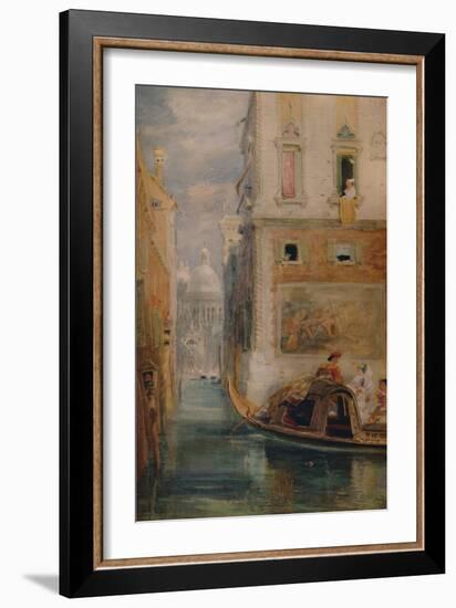 'The Gondola, Venice', 1865, (1935)-James Holland-Framed Giclee Print