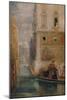 'The Gondola, Venice', 1865, (1935)-James Holland-Mounted Giclee Print