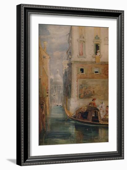 'The Gondola, Venice', 1865, (1935)-James Holland-Framed Giclee Print