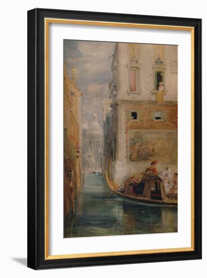 'The Gondola, Venice', 1865, (1935)-James Holland-Framed Giclee Print